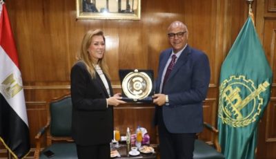 محافظ القليوبية يستقبل المدير التنفيذى للاكاديمية الوطنية للتدريب وتاهيل الشباب
