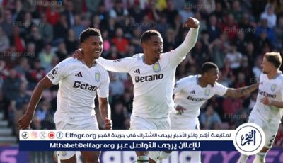 نتيجة مباراة أستون فيلا وبورنموث في الدوري الإنجليزي