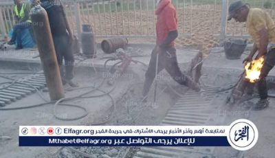 بدء في أعمال صيانة كوبري الجامعة بالتنسيق مع وزارة النقل وإدارة المرور ومديرية الطرق