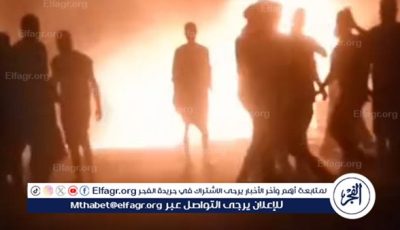 حريق هائل في محطة بنزين بالمنيا