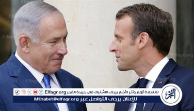 نتنياهو يهاجم ماكرون ويتهمه بـ “دعم” حركة “حماس”