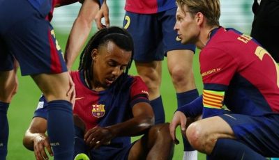 نادي برشلونة يعلن عن إصابة مدافعه جوليس كوندي